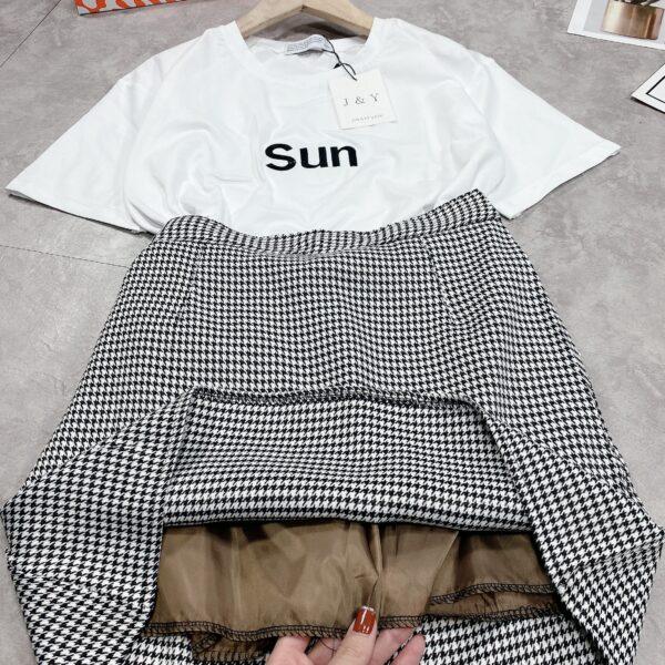 Set áo SUN phối chân váy zigzag